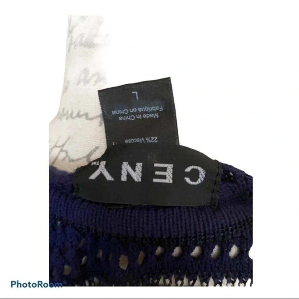 CENY NAVY COTTON SWEATER